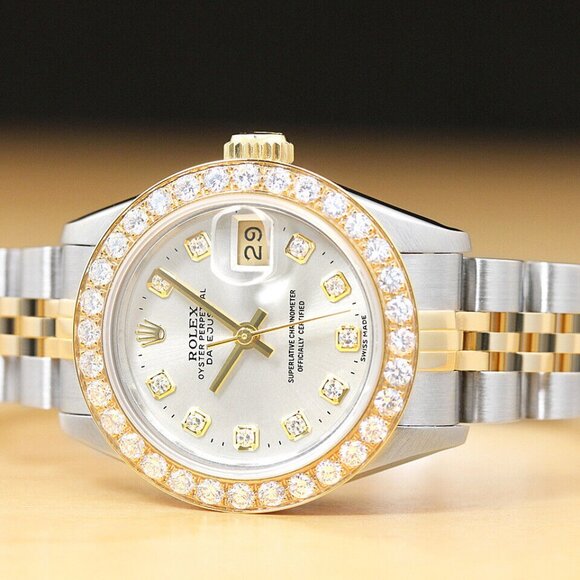 Sale! Ladies Rolex 18k Diamond Dial Factory Watch